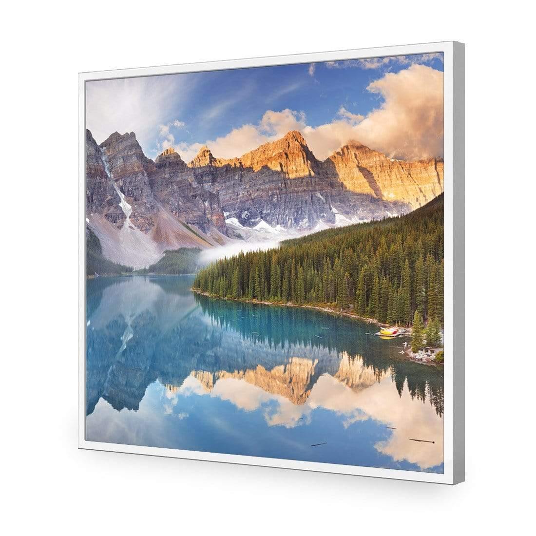 Canadian Lake Reflection (Square) - Wall Art Designs - 3031_AS_Q WAD_AP - 030 - EDG_37x37_S - 2538 - WHT