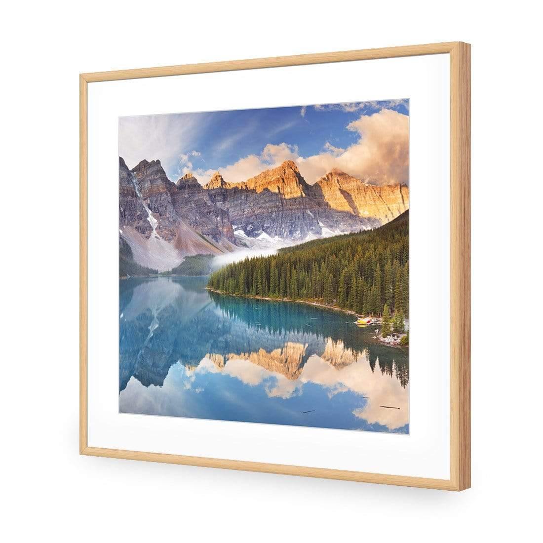 Canadian Lake Reflection (Square) - Wall Art Designs - 3031_AS_Q WAD_AP - 030 - MAT_37x37_S - 2538 - OAK