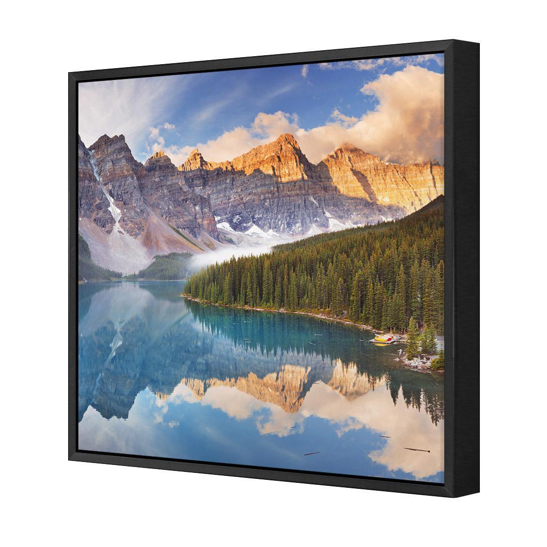 Canadian Lake Reflection (Square) - Wall Art Designs - 3031_AS_Q WAD_CP - MPY - 260 - M - S - S_37x37_S - 1550 - BLK