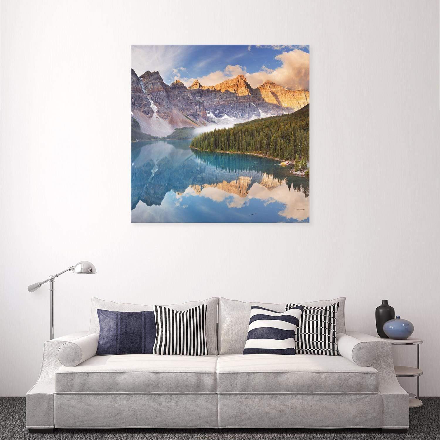 Canadian Lake Reflection (Square) - Wall Art Designs - 3031_AS_Q WAD_CP - MPY - 260 - M - S - S_37x37_NONE