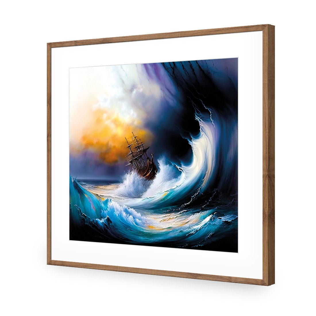 Capsizing Wave - Wall Art Designs - WB_100766_AS_Q CAF_AP - 030 - MAT_37x37_S - 2538 - NAT