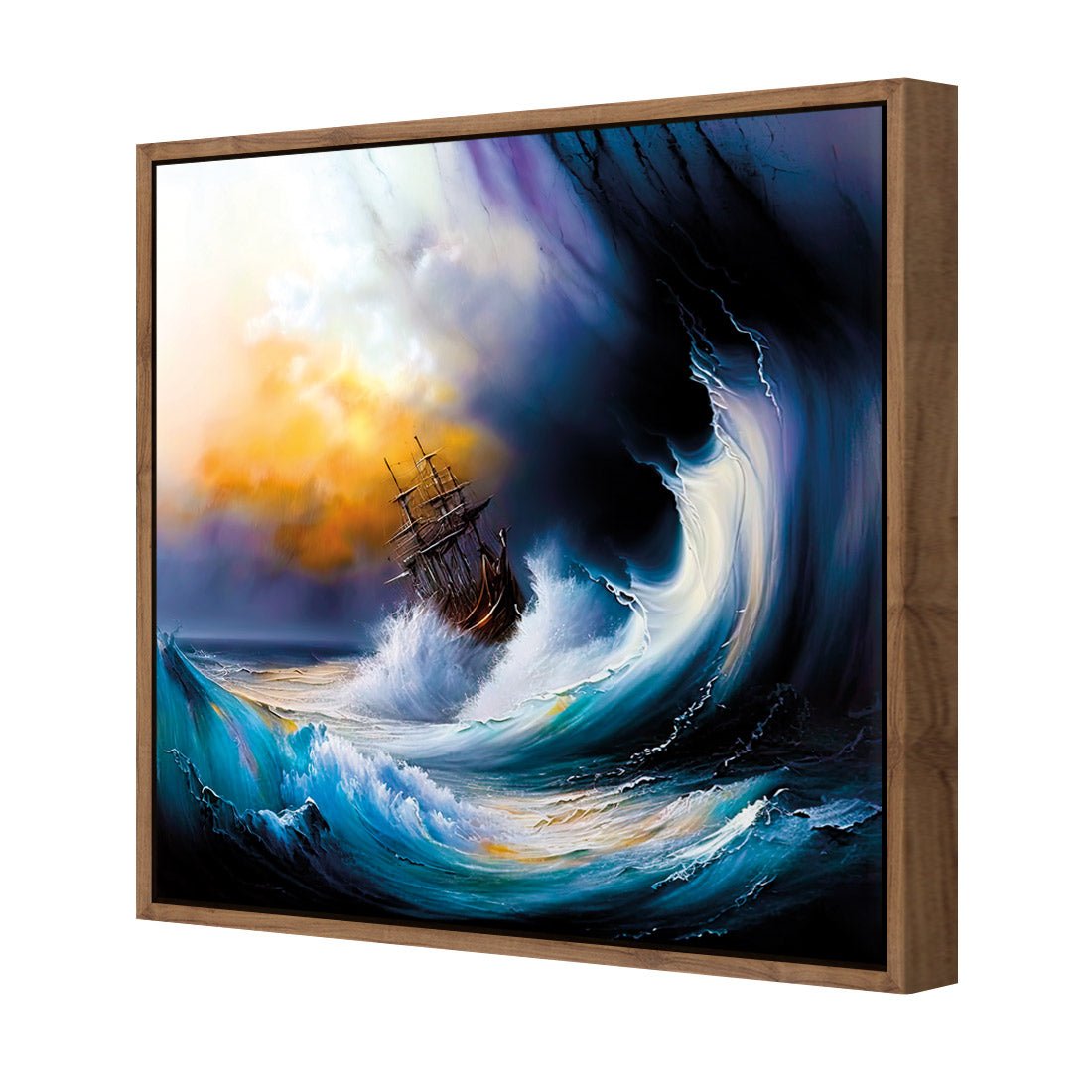 Capsizing Wave - Wall Art Designs - WB_100766_AS_Q CAF_CP - MPY - 260 - M - S - S_37x37_S - 1550 - NAT