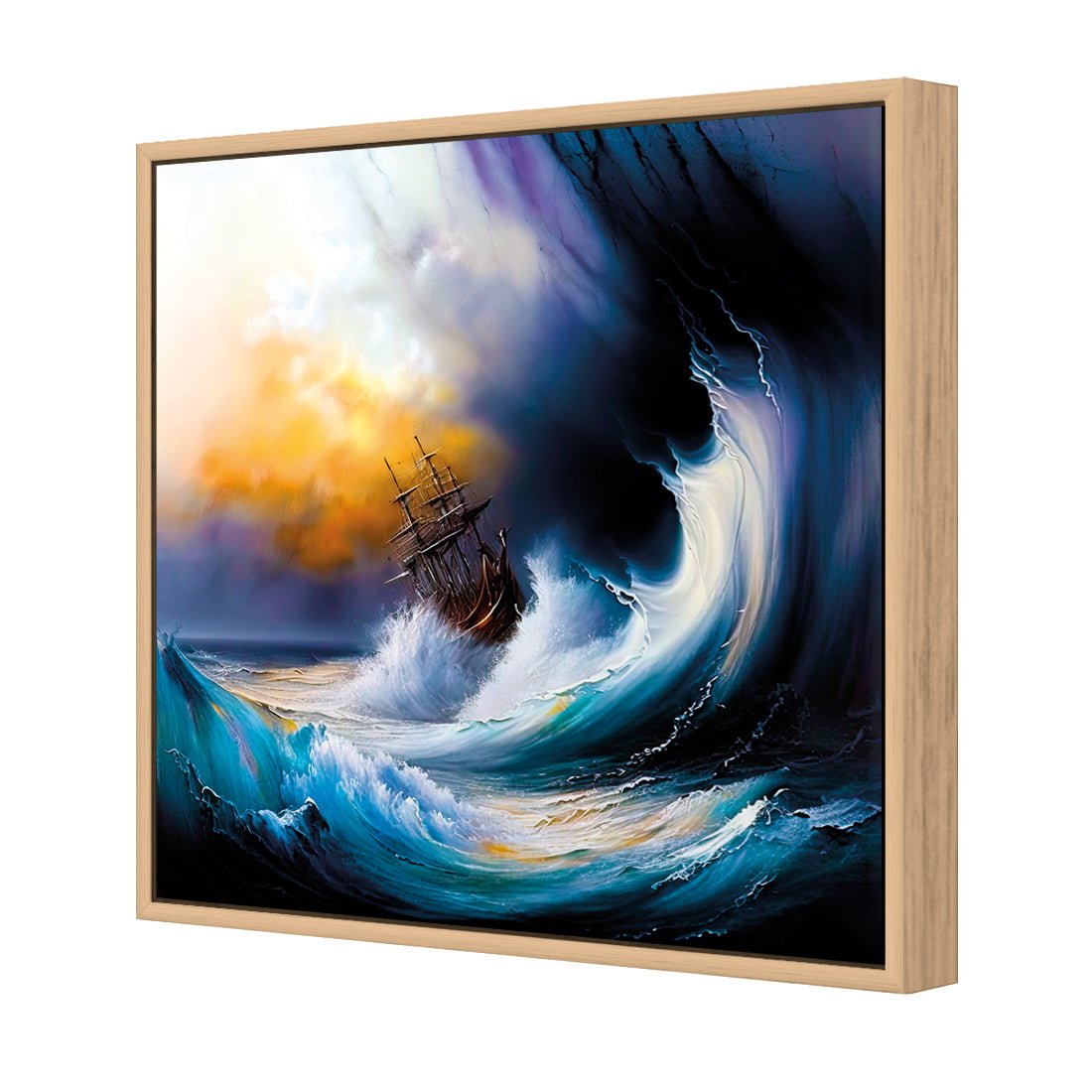 Capsizing Wave - Wall Art Designs - WB_100766_AS_Q CAF_CP - MPY - 260 - M - S - S_37x37_S - 1550 - OAK