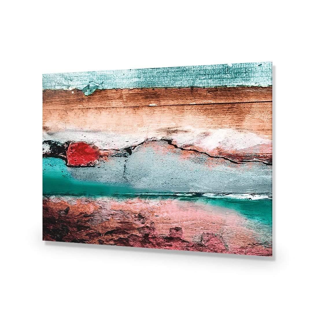 Careless Wood, Teal Brown - Wall Art Designs - 1531_BR_H WAD_AP - 030 - EDG_45x30_NONE