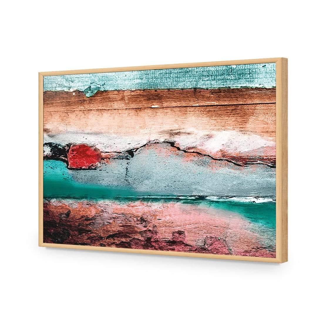 Careless Wood, Teal Brown - Wall Art Designs - 1531_BR_H WAD_AP - 030 - EDG_45x30_S - 2538 - OAK