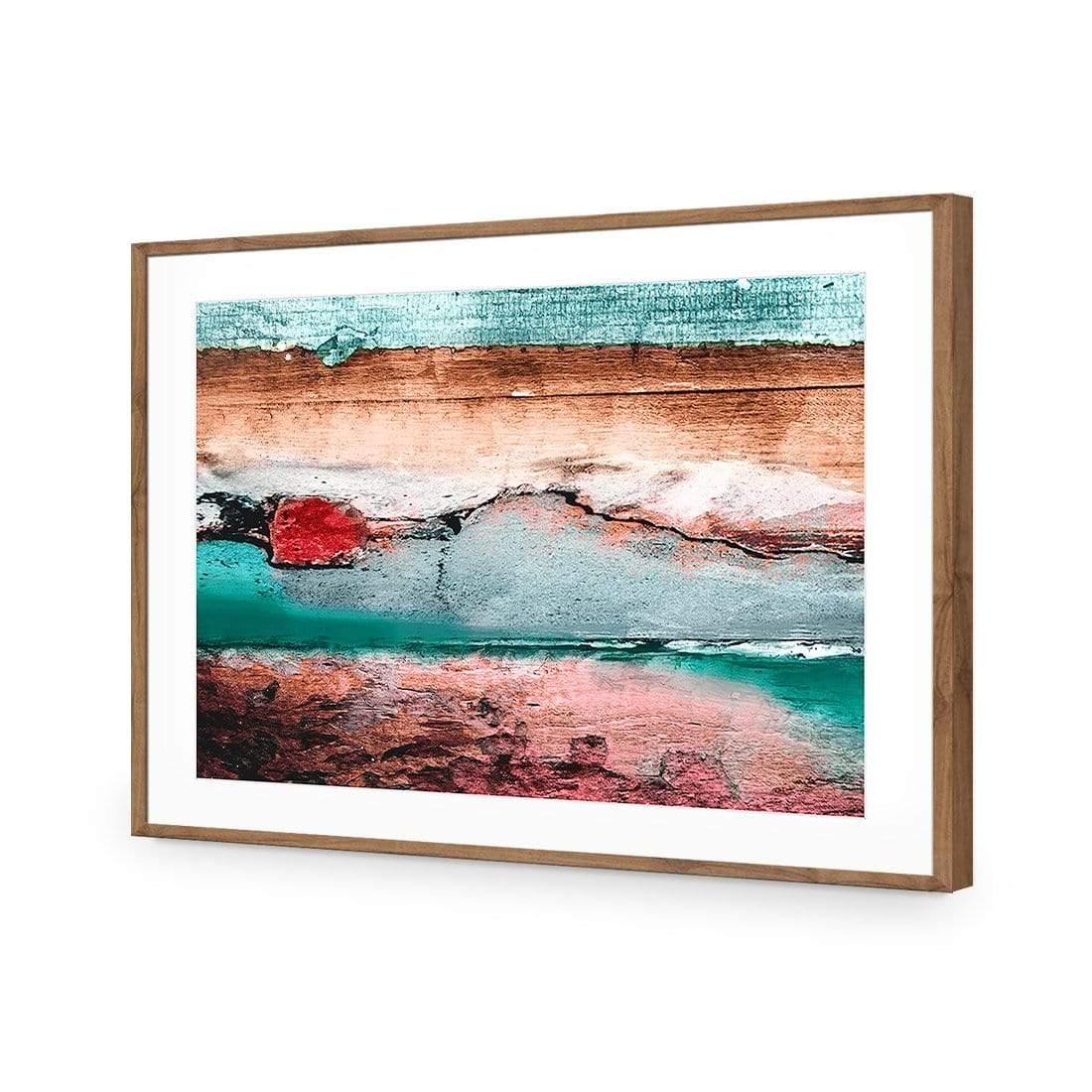 Careless Wood, Teal Brown - Wall Art Designs - 1531_BR_H WAD_AP - 030 - MAT_45x30_S - 2538 - NAT