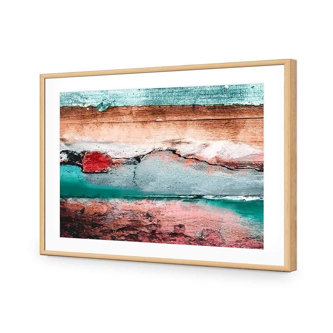 Careless Wood, Teal Brown - Wall Art Designs - 1531_BR_H WAD_AP - 030 - MAT_45x30_S - 2538 - OAK