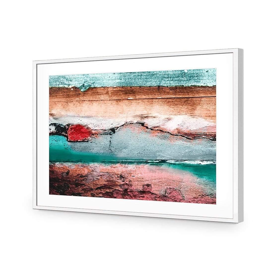 Careless Wood, Teal Brown - Wall Art Designs - 1531_BR_H WAD_AP - 030 - MAT_45x30_S - 2538 - WHT