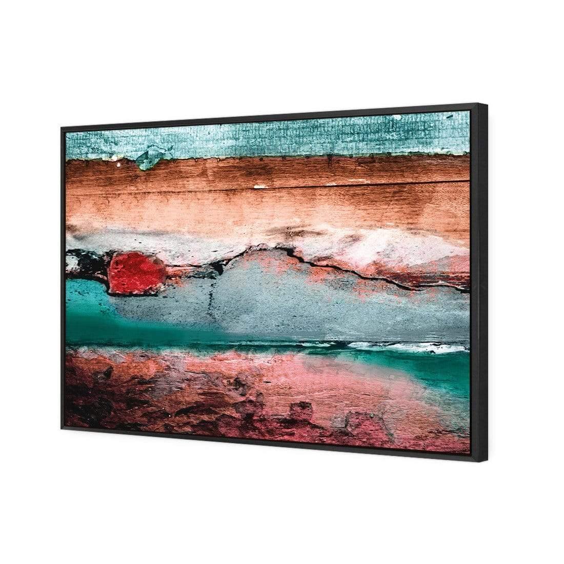 Careless Wood, Teal Brown - Wall Art Designs - 1531_BR_H WAD_CP - MPY - 260 - M - S - S_45x30_S - 1550 - BLK