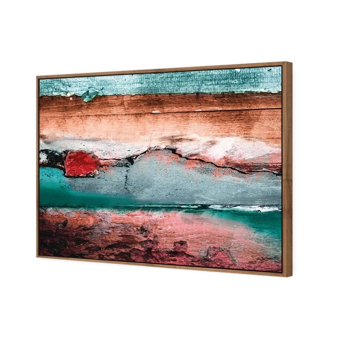 Careless Wood, Teal Brown - Wall Art Designs - 1531_BR_H WAD_CP - MPY - 260 - M - S - S_45x30_S - 1550 - NAT