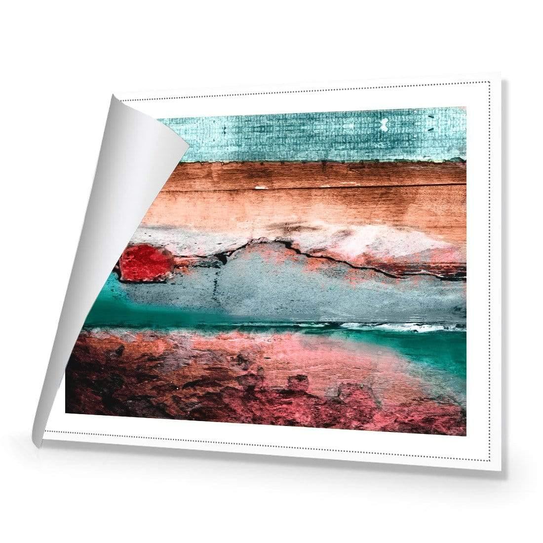 Careless Wood, Teal Brown - Wall Art Designs - 1531_BR_H WAD_CP - MPY - 260 - M - R_45x30_NONE