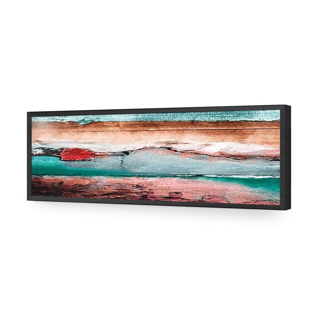 Careless Wood, Teal Brown (long) - Wall Art Designs - 1531_BL_H WAD_AP - 030 - EDG_90x30_S - 2538 - BLK