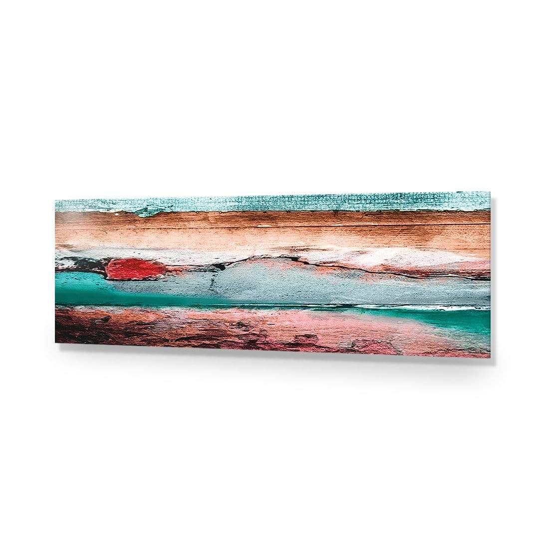 Careless Wood, Teal Brown (long) - Wall Art Designs - 1531_BL_H WAD_AP - 030 - EDG_90x30_NONE