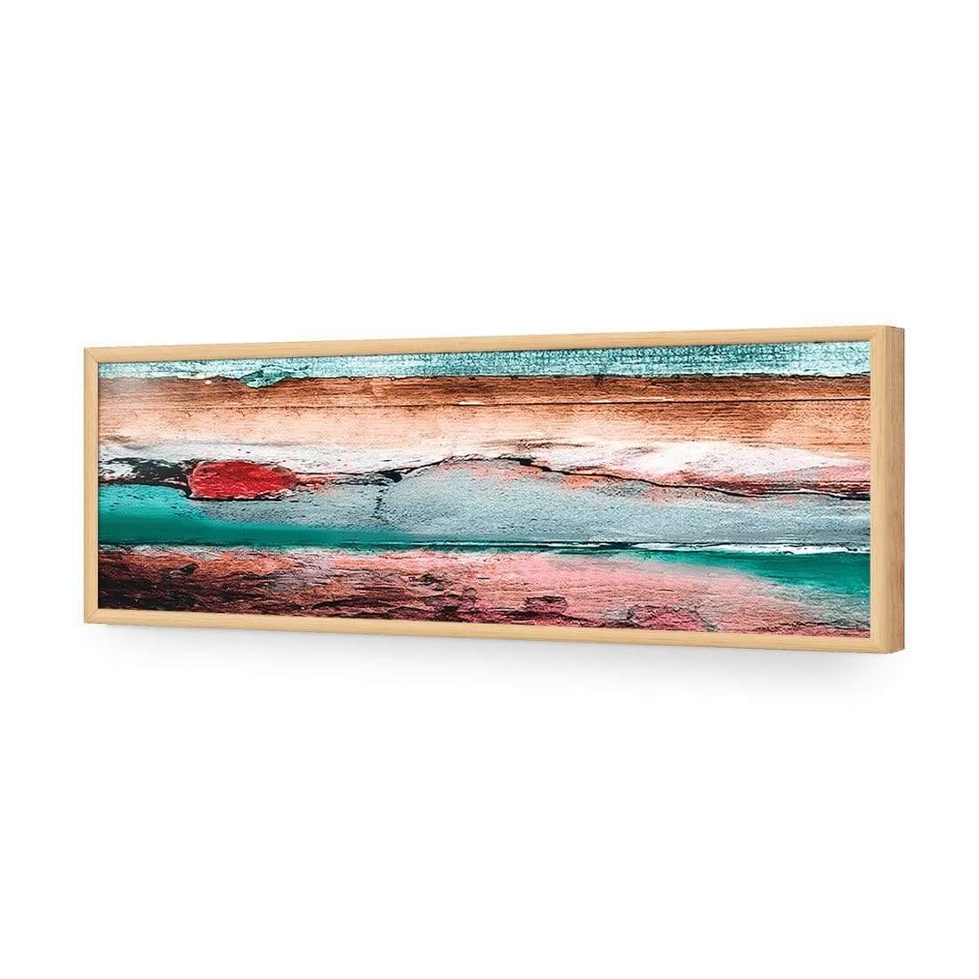 Careless Wood, Teal Brown (long) - Wall Art Designs - 1531_BL_H WAD_AP - 030 - EDG_90x30_S - 2538 - OAK