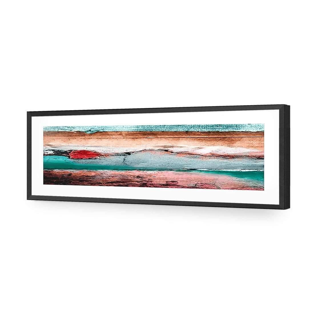 Careless Wood, Teal Brown (long) - Wall Art Designs - 1531_BL_H WAD_AP - 030 - MAT_90x30_S - 2538 - BLK