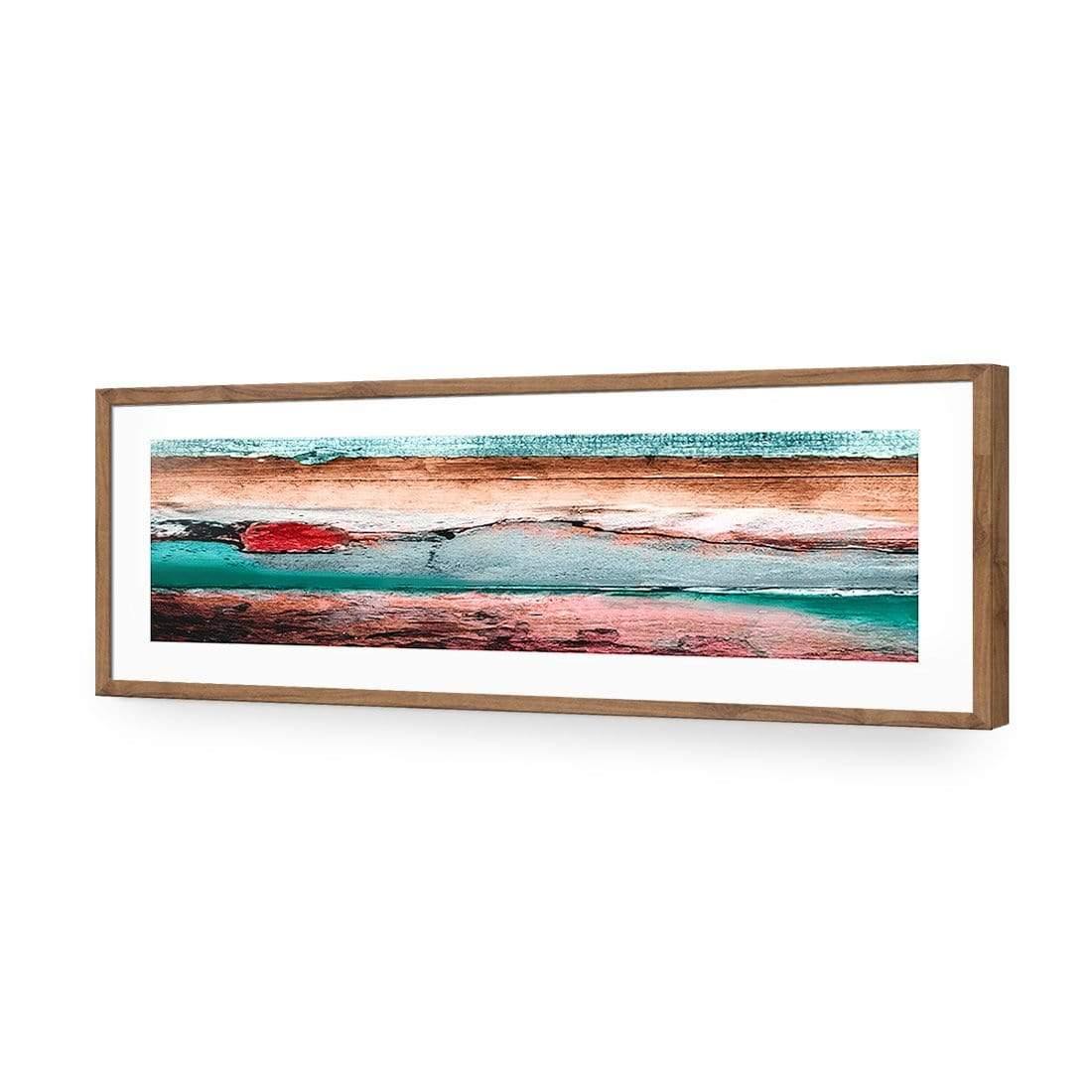 Careless Wood, Teal Brown (long) - Wall Art Designs - 1531_BL_H WAD_AP - 030 - MAT_90x30_S - 2538 - NAT