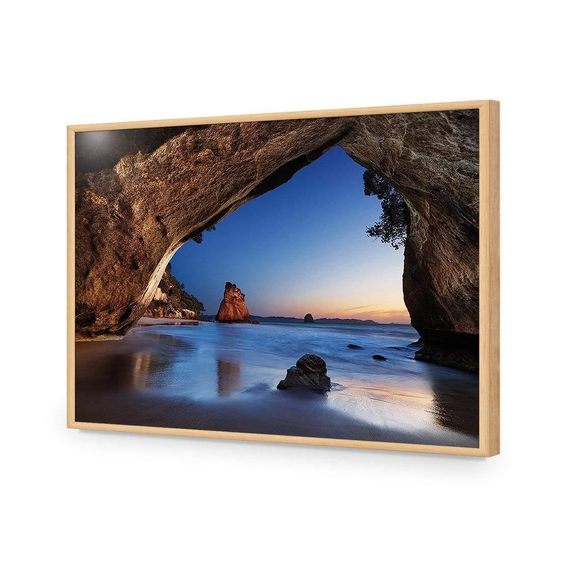 Cathedral Cove NZ Acrylic Art - Wall Art Designs - 3976AR_H WAD - ACC - EDG - 90x59 - OAK