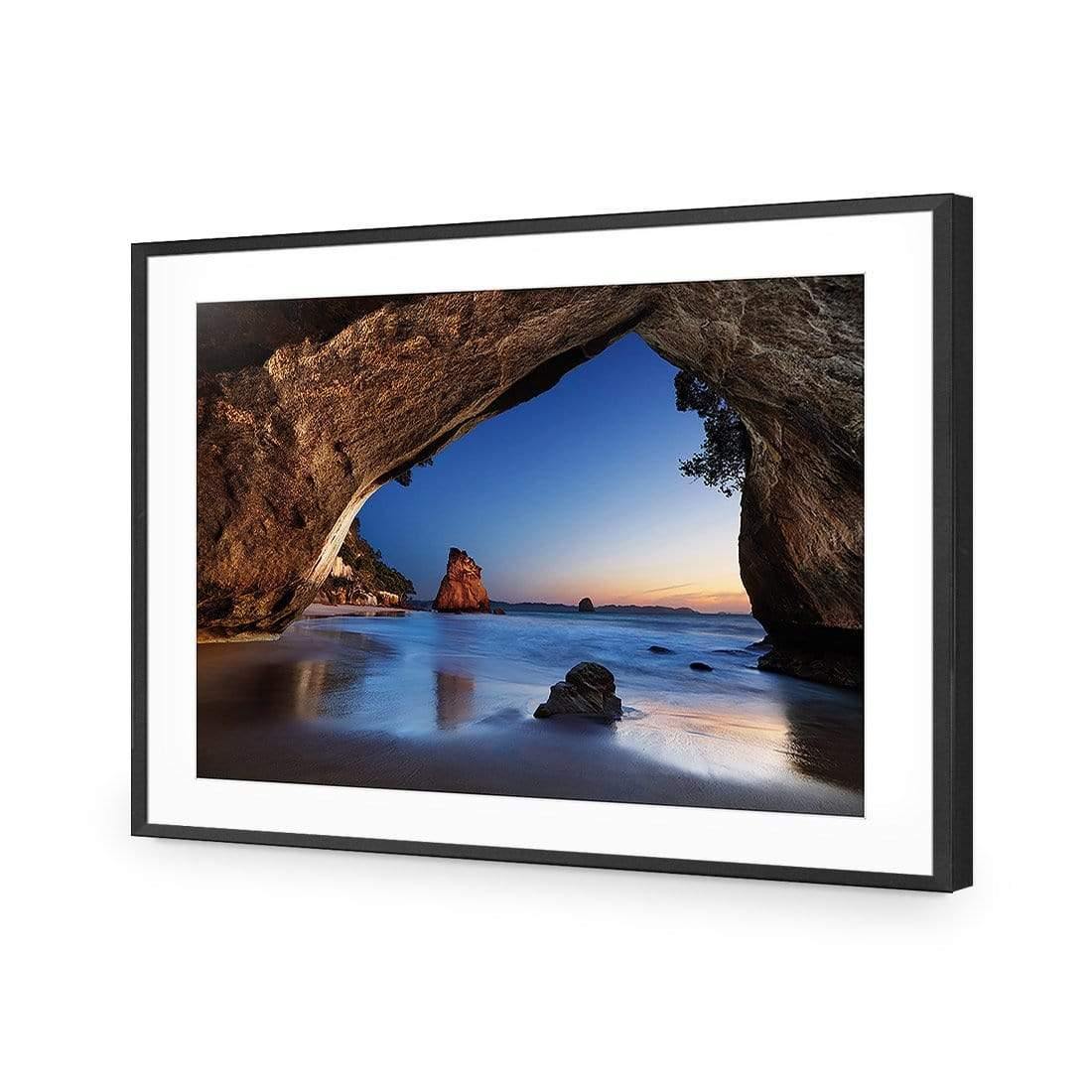 Cathedral Cove NZ Acrylic Art - Wall Art Designs - 3976AR_H WAD - ACC - MAT - 90x59 - BLK