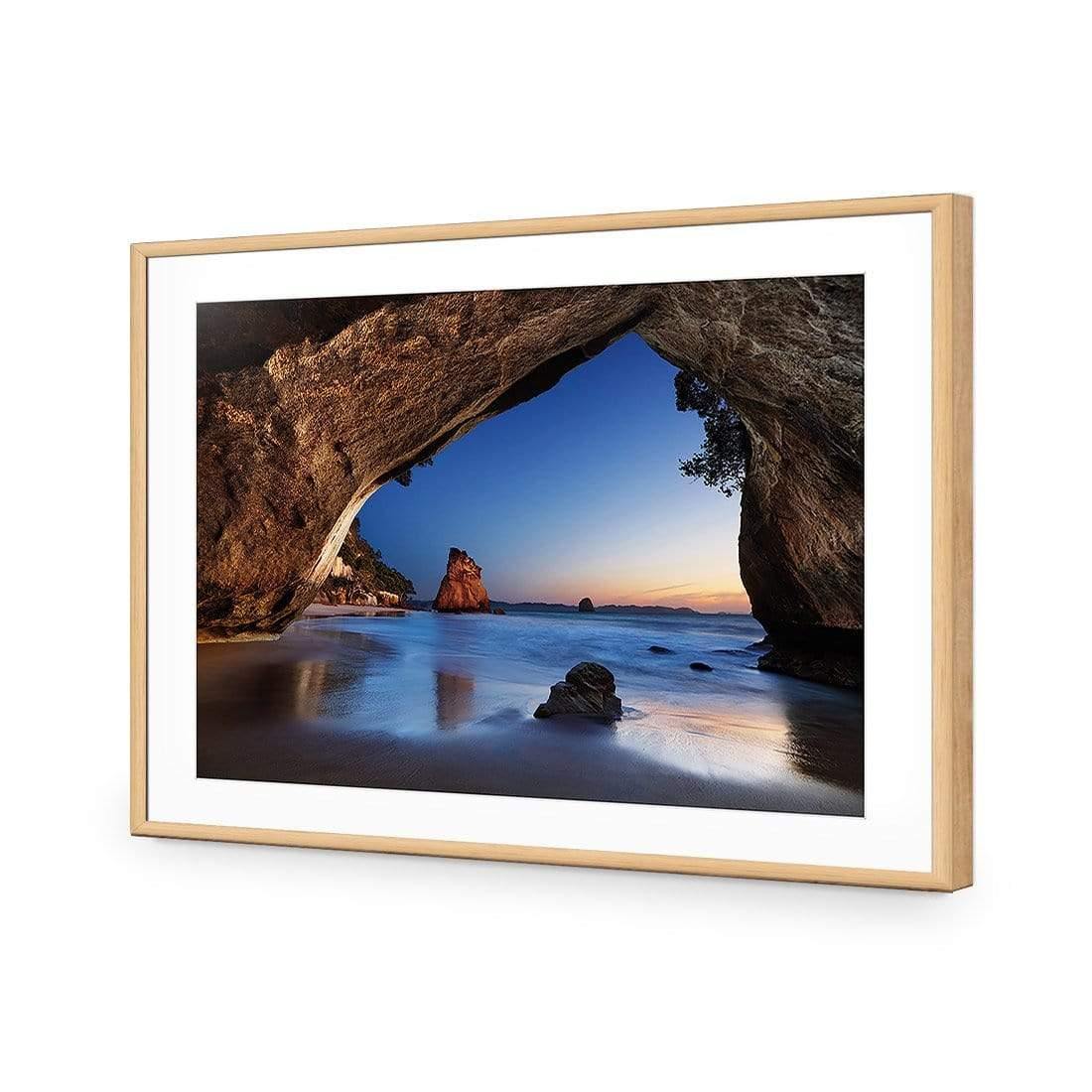 Cathedral Cove NZ Acrylic Art - Wall Art Designs - 3976AR_H WAD - ACC - MAT - 90x59 - OAK