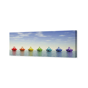 Chakra Lotus | Standard Canvas | No Frame | Stretched Canvas
