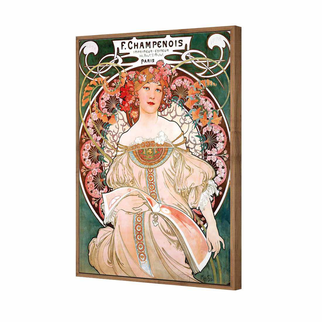 Champenois By Alphonse Mucha Canvas Art - Wall Art Designs - 957_AR_V WAD_CP - MPY - 260 - M - S - S_45x30_S - 1550 - NAT_ART