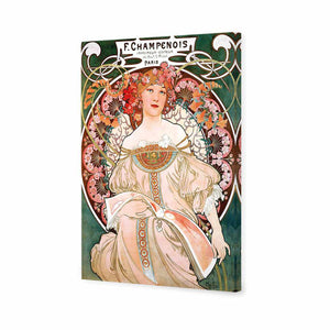 Champenois By Alphonse Mucha | Standard Canvas | No Frame | Stretched Canvas