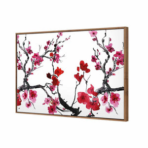 Cherry Blossom | Standard Canvas | Floating Frame | Natural