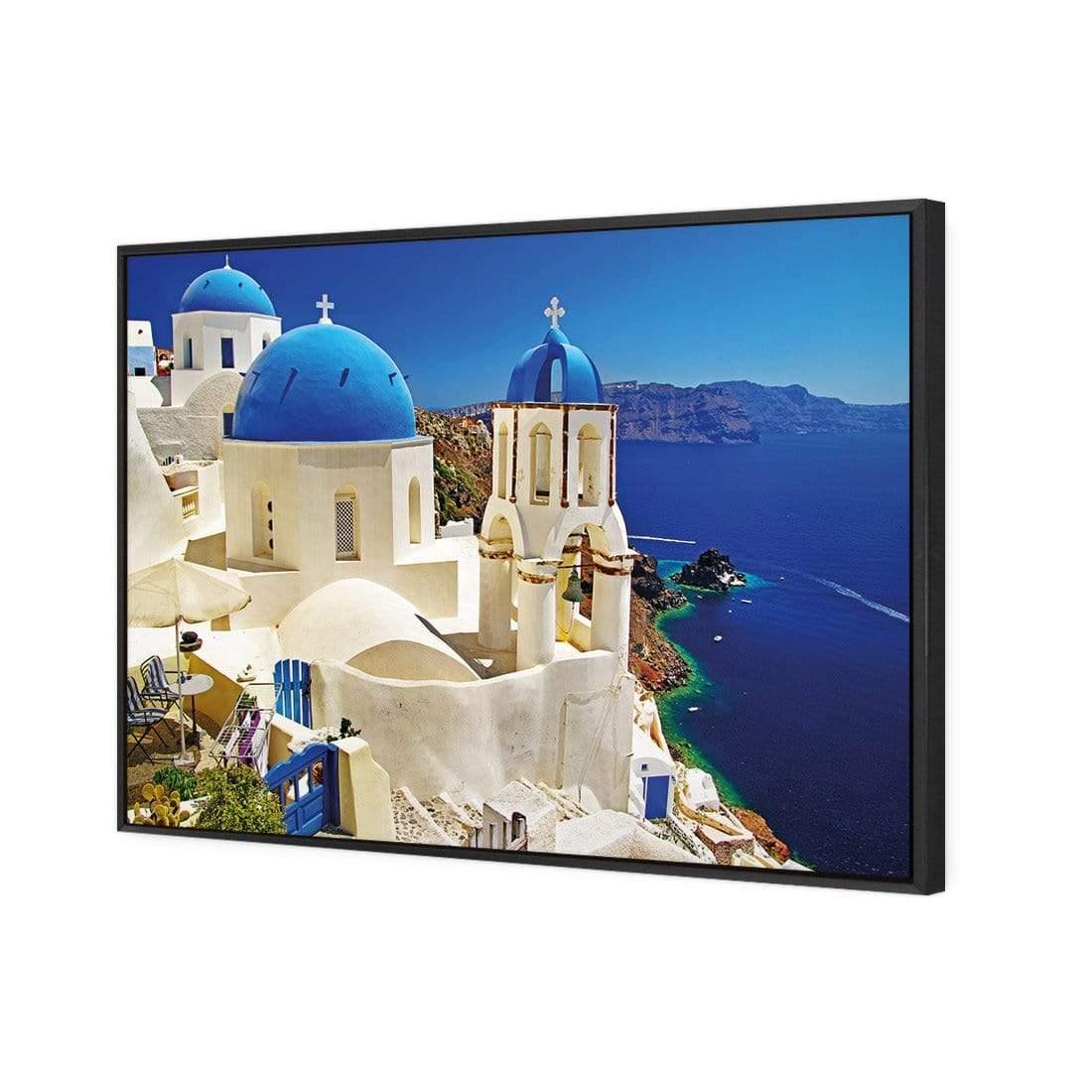 Churches of Santorini - Wall Art Designs - 2139_AR_H WAD_CP - MPY - 260 - M - S - S_45x30_S - 1550 - BLK