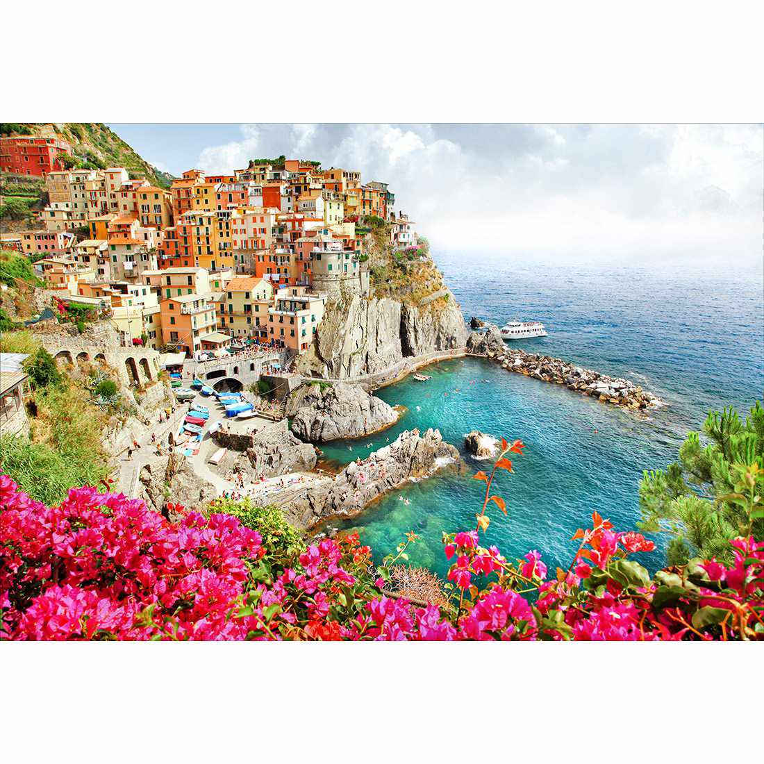 Cinque Terre in Italy Acrylic Glass Art - Wall Art Designs - 3260_AR_H WAD_AP - 030 - MAT_45x30_NONE