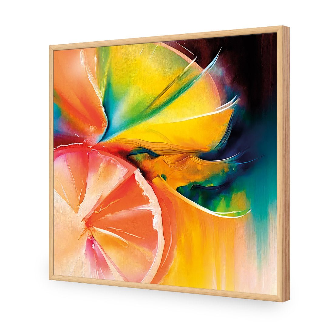 Citrus Burst I - Wall Art Designs - WB_100786_AS_Q CAF_AP - 030 - EDG_37x37_S - 2538 - OAK