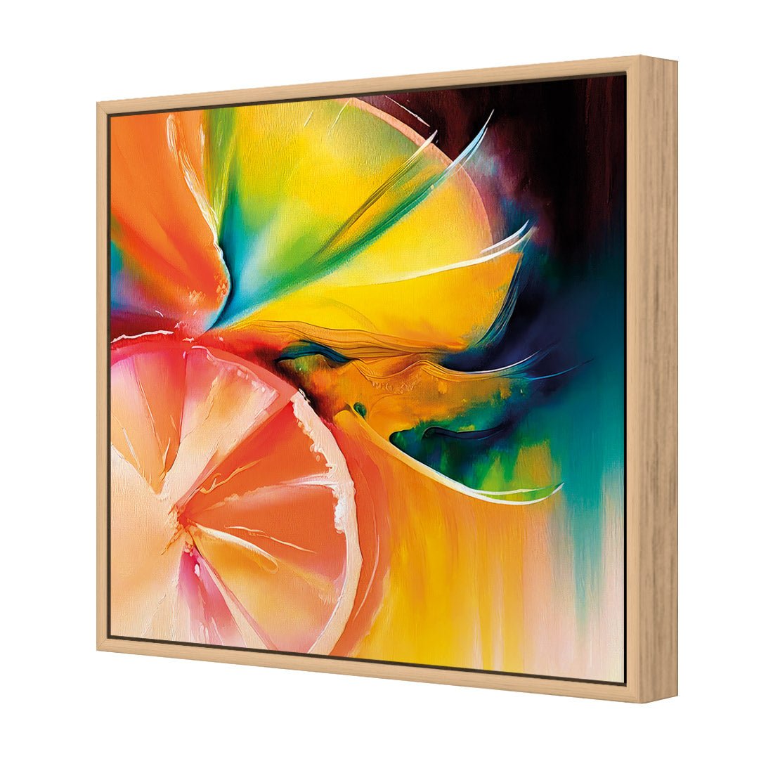 Citrus Burst I - Wall Art Designs - WB_100786_AS_Q CAF_CP - MPY - 260 - M - S - S_37x37_S - 1550 - OAK