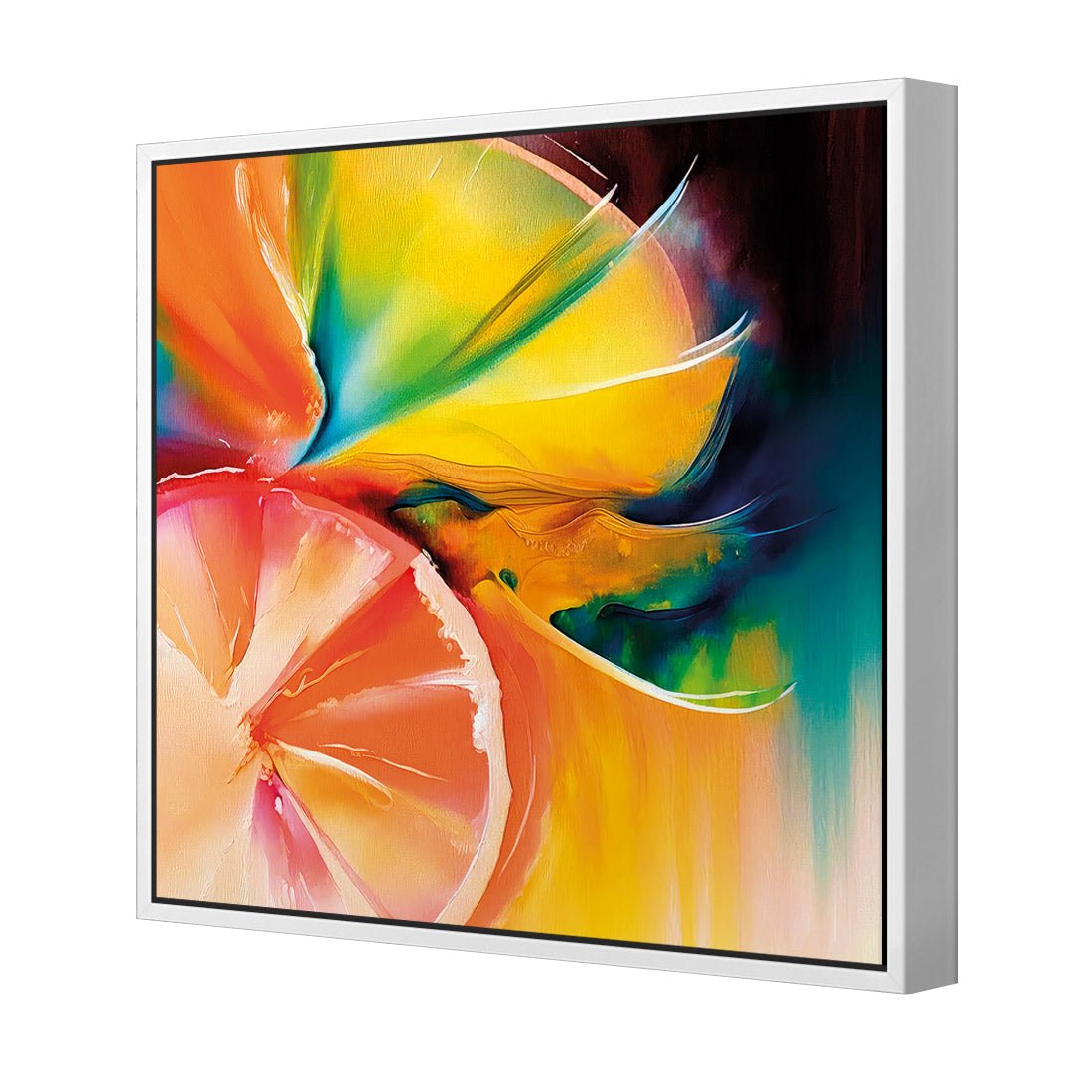 Citrus Burst I - Wall Art Designs - WB_100786_AS_Q CAF_CP - MPY - 260 - M - S - S_37x37_S - 1550 - WHT