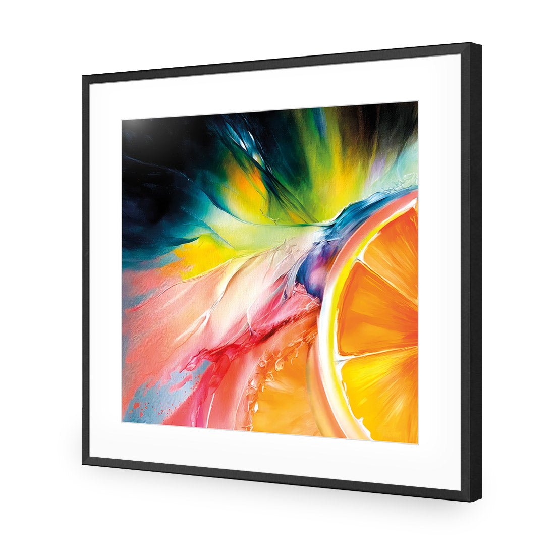 Citrus Burst II - Wall Art Designs - WB_100787_AS_Q CAF_AP - 030 - MAT_37x37_S - 2538 - BLK