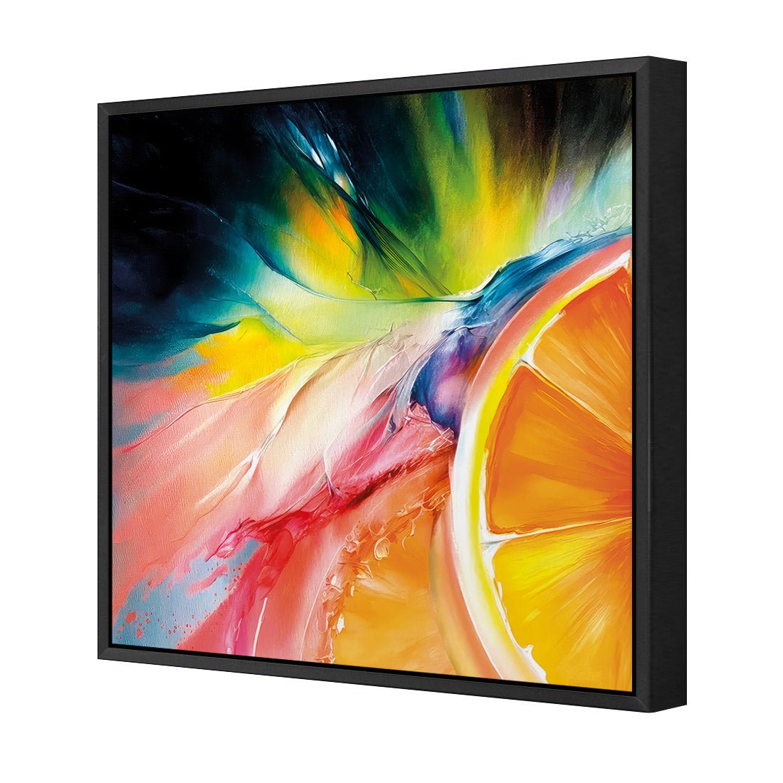 Citrus Burst II - Wall Art Designs - WB_100787_AS_Q CAF_CP - MPY - 260 - M - S - S_37x37_S - 1550 - BLK