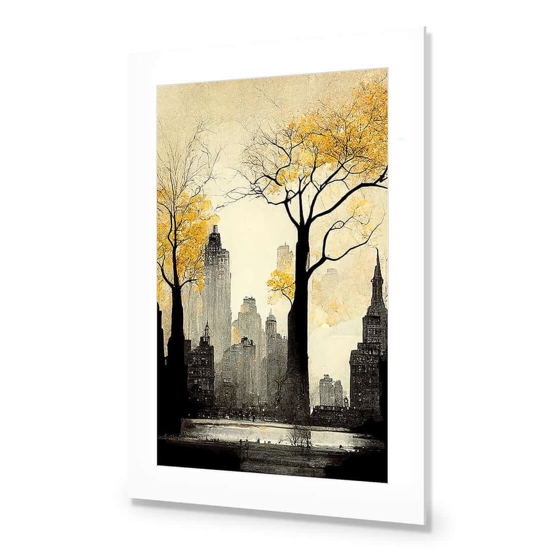 City in Autumn - Wall Art Designs - WH_1021_AR_V WAD_AP - 030 - MAT_45x30_NONE