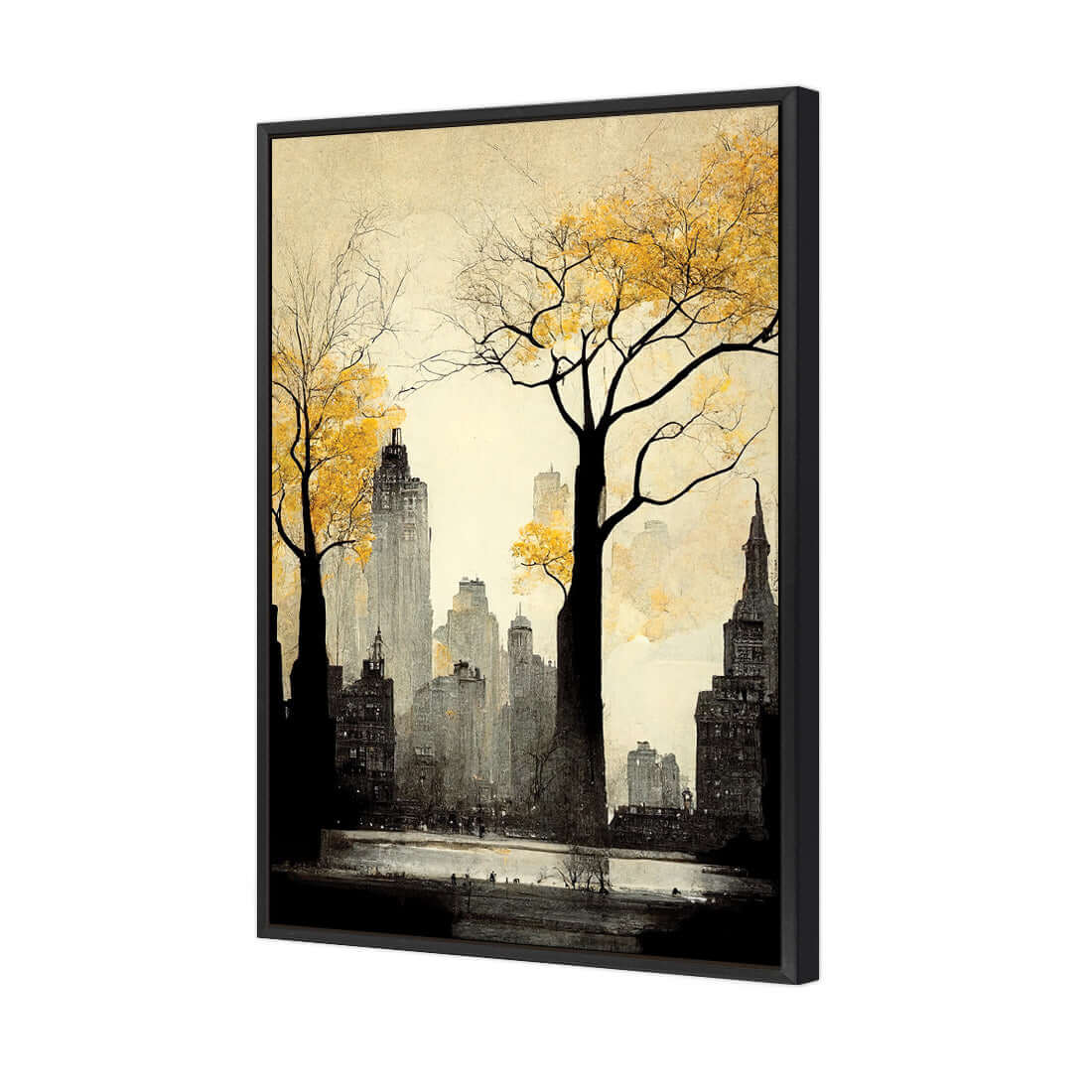 City in Autumn - Wall Art Designs - WH_1021_AR_V WAD_CP - MPY - 260 - M - S - S_45x30_S - 1550 - BLK