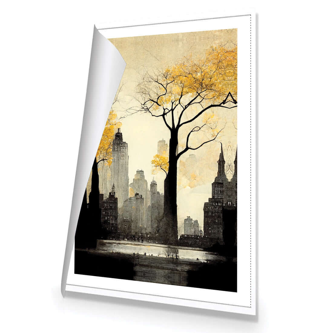 City in Autumn - Wall Art Designs - WH_1021_AR_V WAD_CP - MPY - 260 - M - R_45x30_NONE