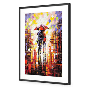 City Romance | Standard Acrylic | Flat Frame With Border | Black