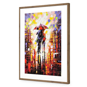 City Romance | Standard Acrylic | Flat Frame With Border | Natural