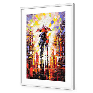 City Romance | Standard Acrylic | Flat Frame With Border | White