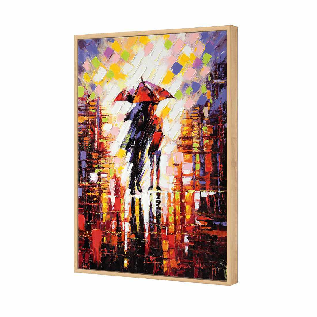 City Romance | Standard Canvas | Floating Frame | Oak
