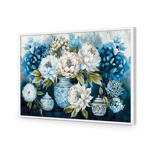 Classic Floral | Classic Acrylic | Flat Frame No Border | White