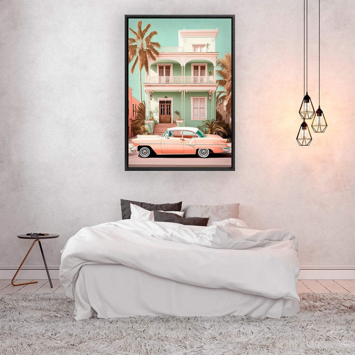Classic in Peach | Classic Canvas | No Frame | Stretched Canvas