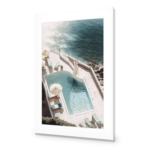 Cliff Poolside | Classic Acrylic | No Frame With Border