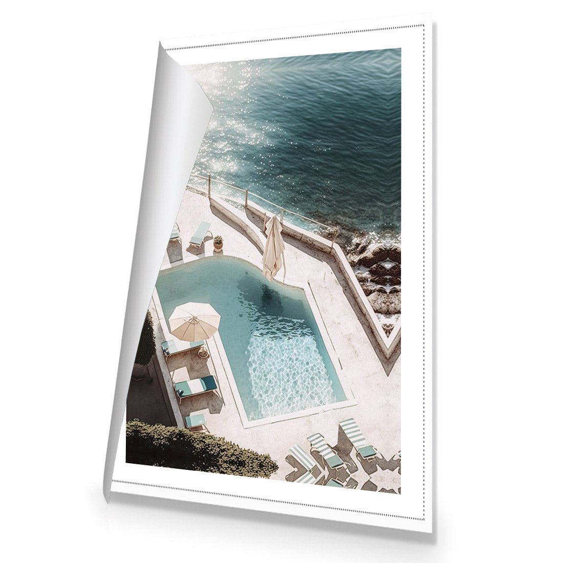 Cliff Poolside | Classic Canvas | No Frame | Rolled Canvas