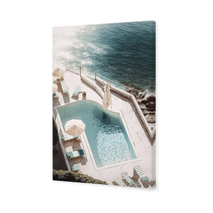 Cliff Poolside | Classic Canvas | No Frame | Stretched Canvas