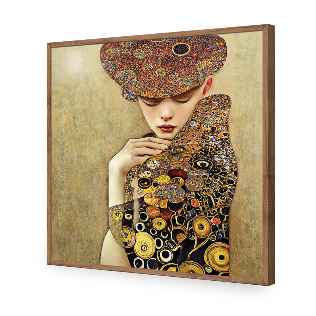 Cloaked in Contemplation | Classic Acrylic | Flat Frame No Border | Natural