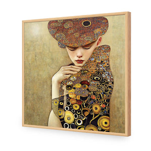 Cloaked in Contemplation | Classic Acrylic | Flat Frame No Border | Oak