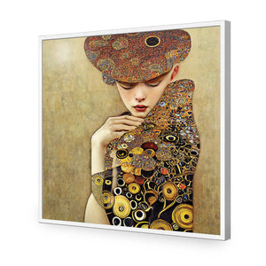 Cloaked in Contemplation | Classic Acrylic | Flat Frame No Border | White