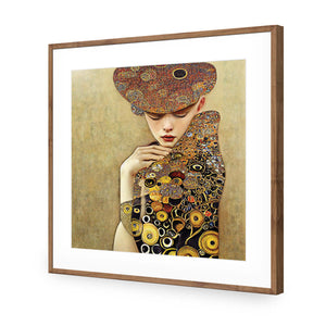 Cloaked in Contemplation | Classic Acrylic | Flat Frame With Border | Natural